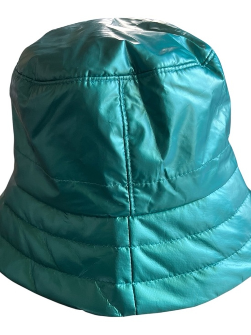Anthropologie Teal Satin-Look Bucket Hat